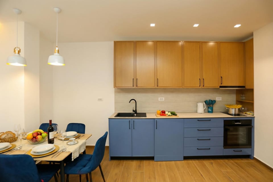 Kitchen and dining area