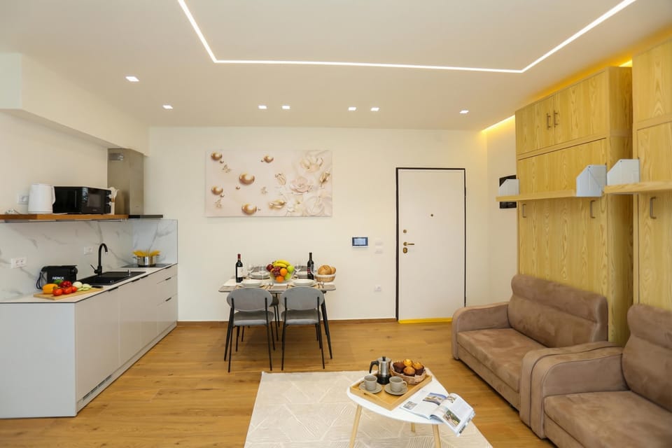 Kitchen and dining area