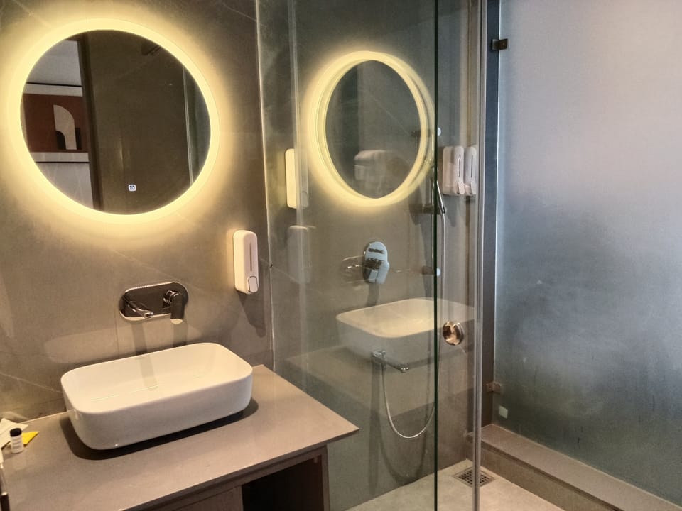 Deluxe Double Room, City View | Bathroom | Slippers