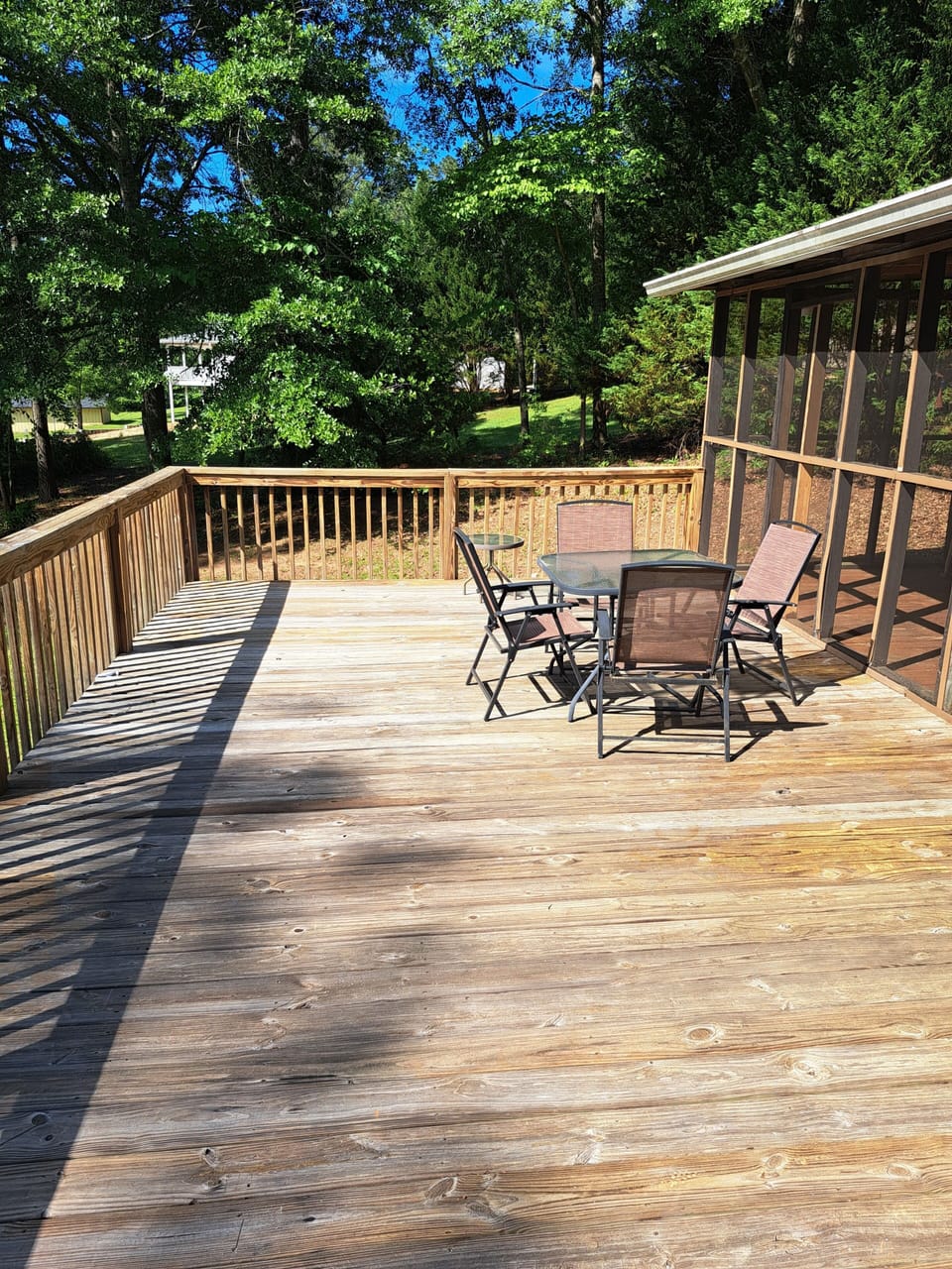 Large open deck