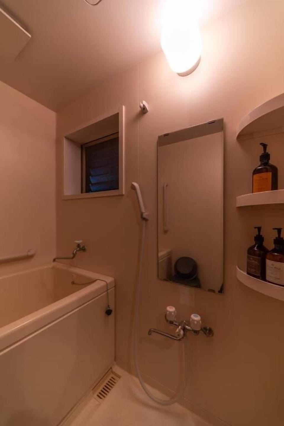 Basic Apartment | Bathroom | Hair dryer, towels, soap, shampoo