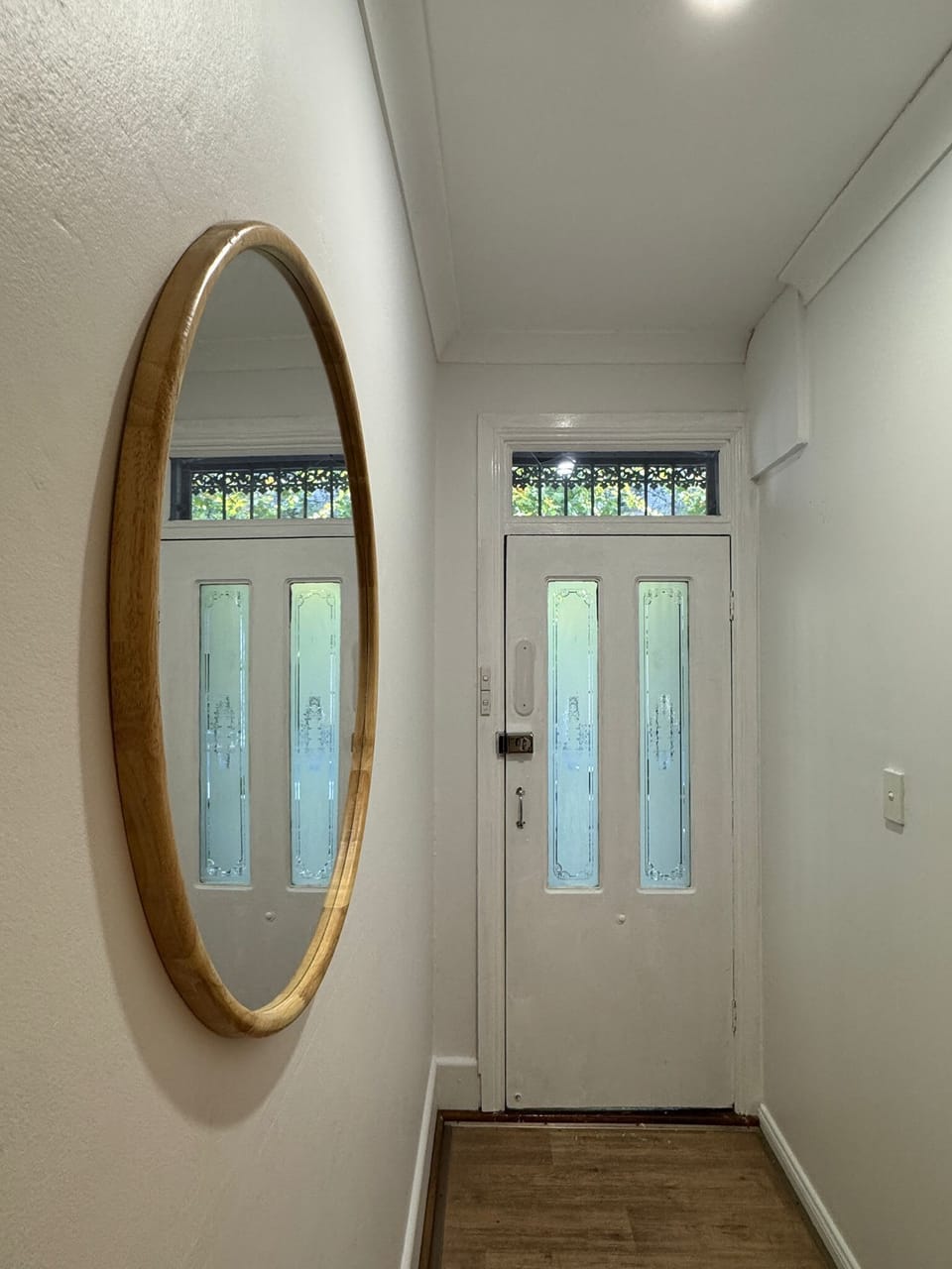 Our welcoming entryway that combines classic architectural details with a bright, modern feel.