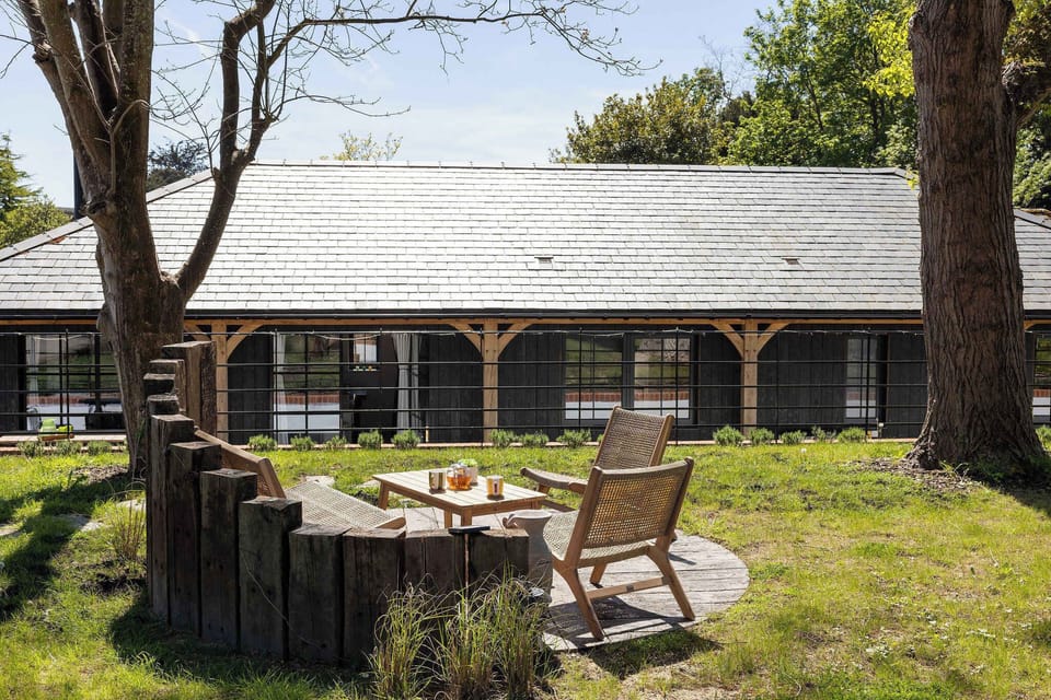 Enjoy quiet outdoor moments at Norton Grange, surrounded by greenery near Chichester and the South Downs.