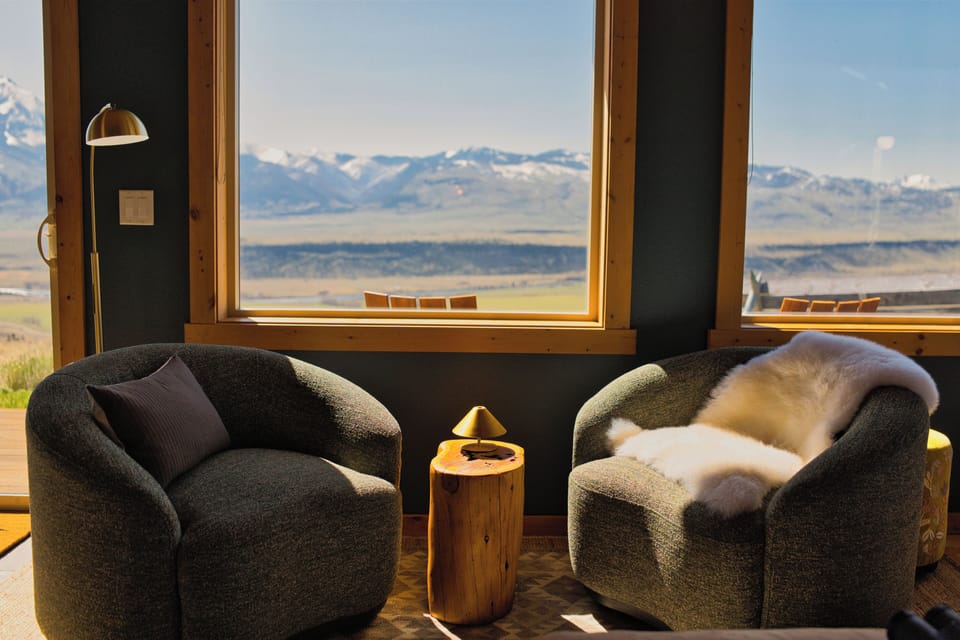 Stunning view from every window in the living room.