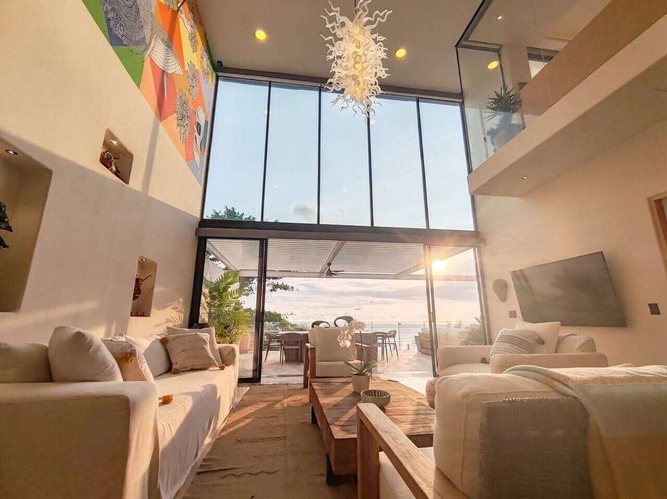 Panoramic champ de vision on the living room.