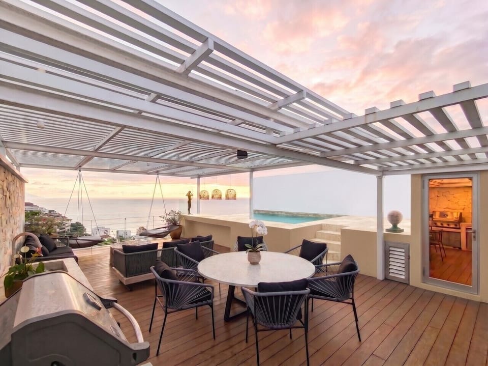 Enjoy a seamless outdoor experience on this elegant terrace.