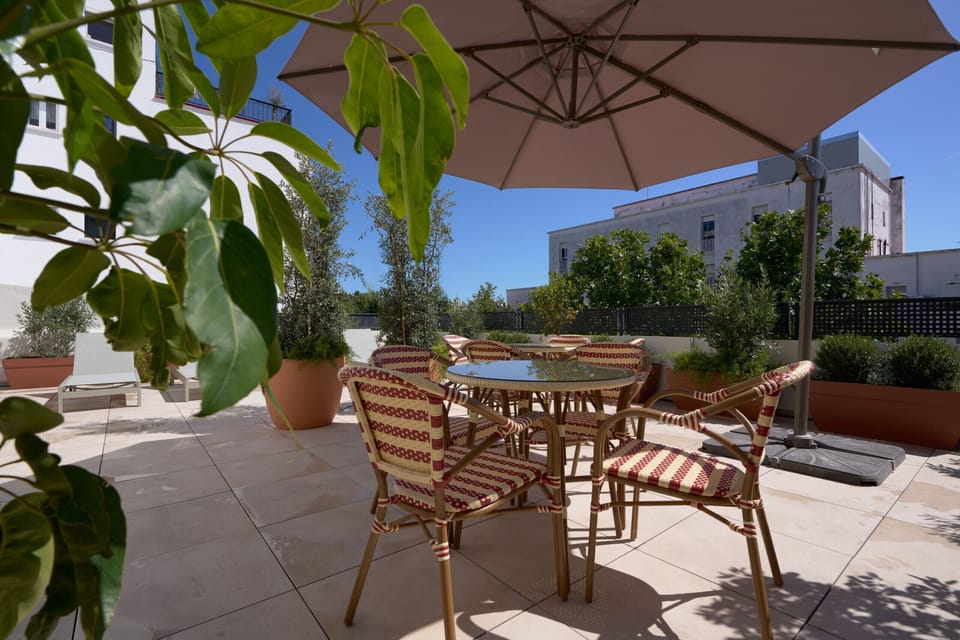 Communal rooftop terrace