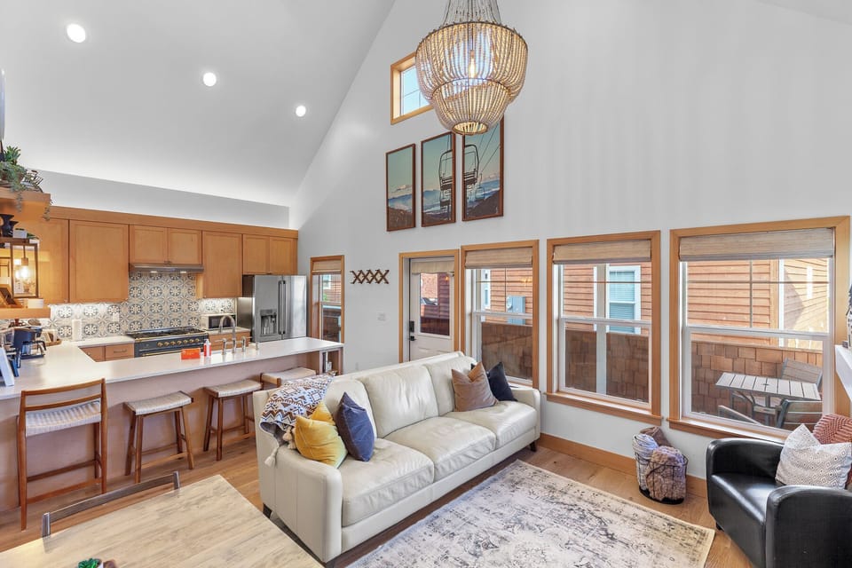 Open living room and dining area with plenty of natural light.