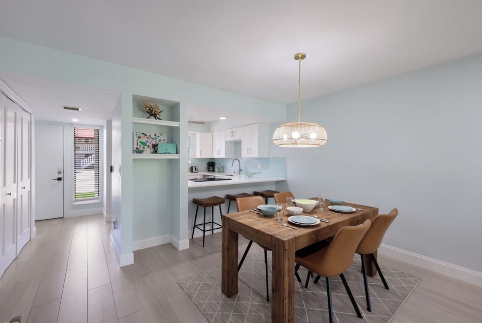 Dining area with additional counter seating