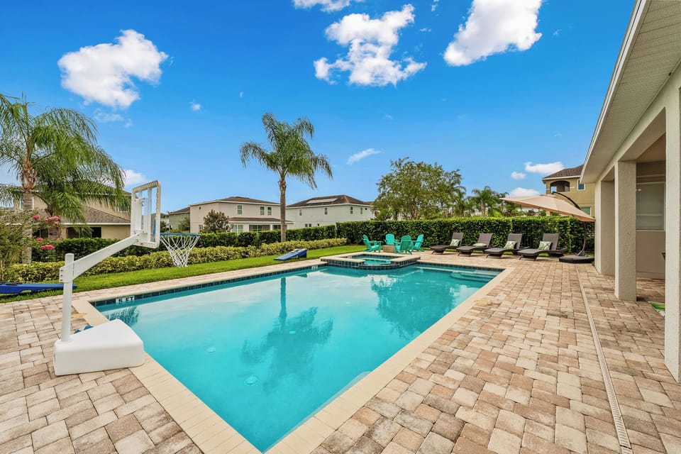 Sunny pool days, spa nights, and family fun under the Florida sky.