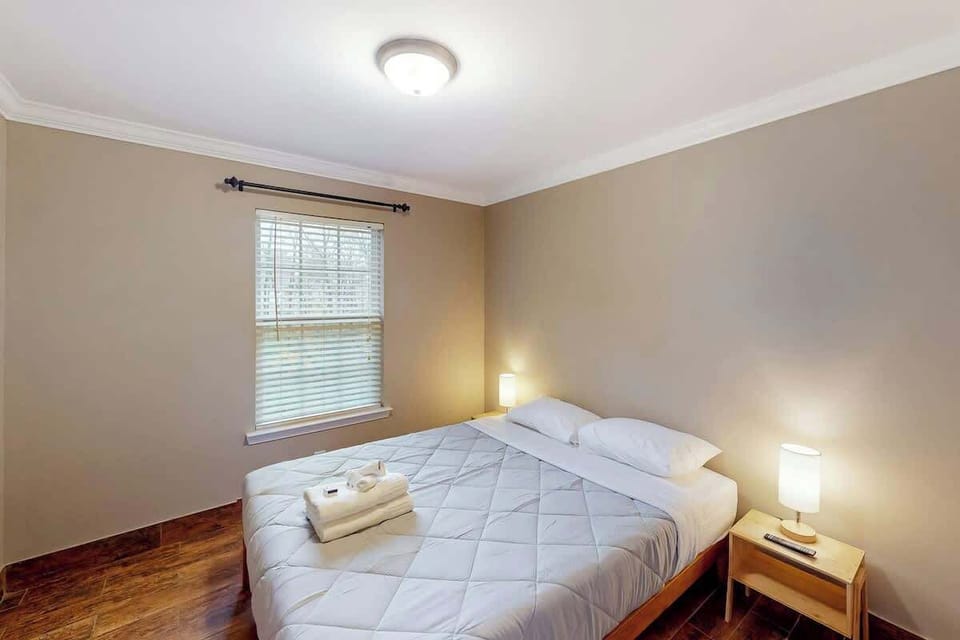 Experience restful nights with soft lighting and a sunny window view!