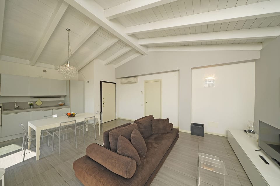 Apartment, Balcony | Living area | 30-cm TV with digital channels