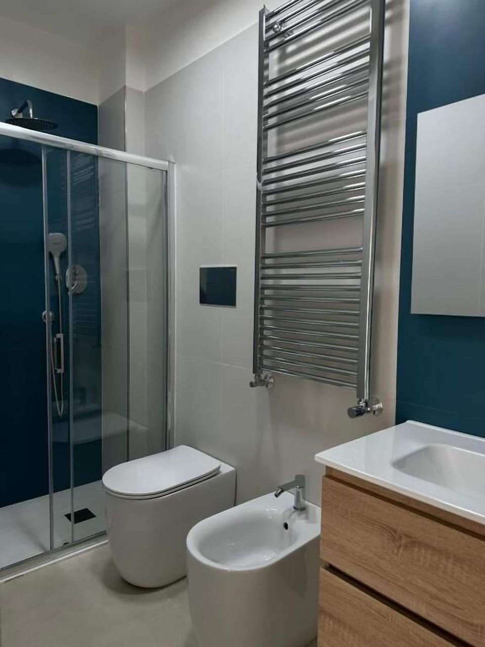 Double Room, Balcony (Ventotene) | Bathroom | Shower, hair dryer, bathrobes, bidet