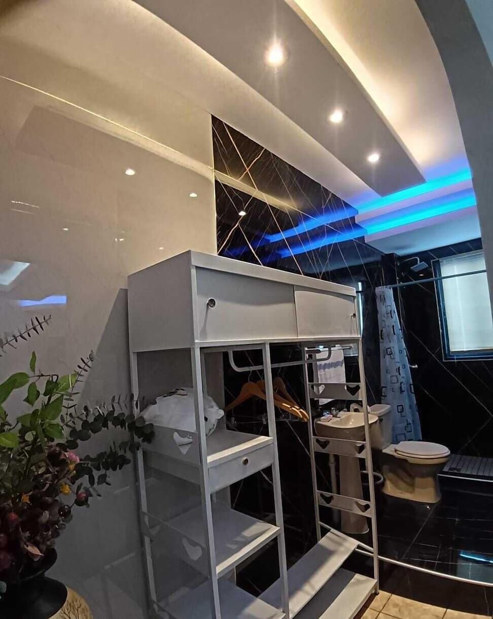 Deluxe Twin Room, City View | Bathroom | Shower, rainfall showerhead, towels, soap