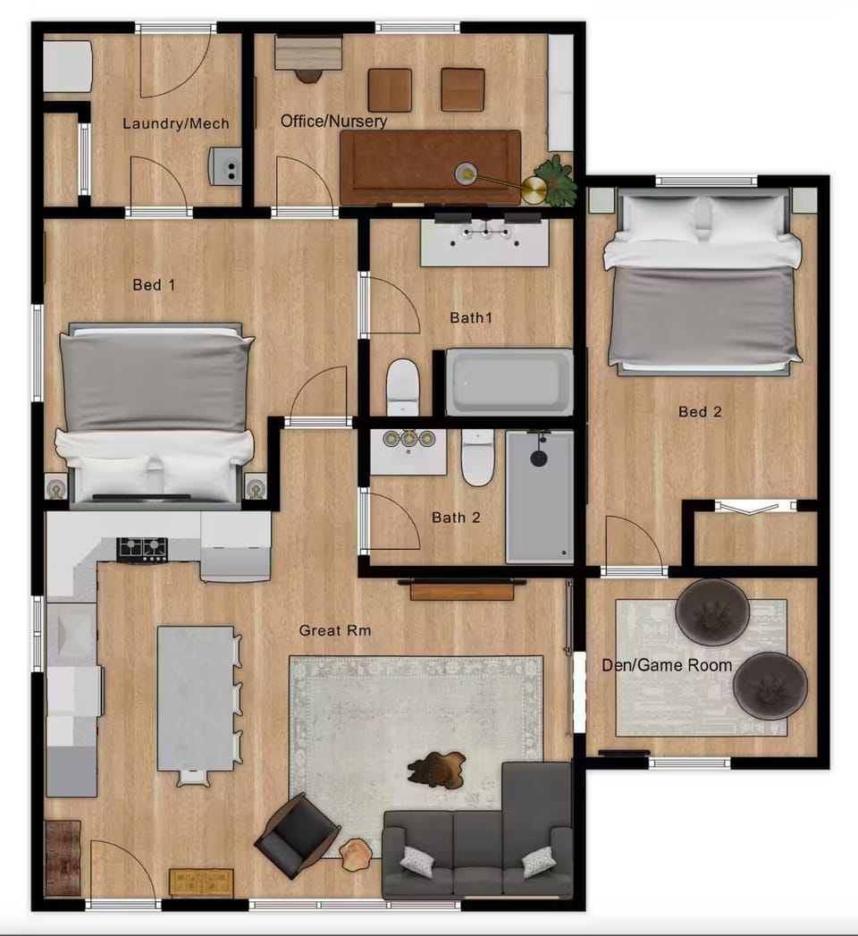 This is the floorplan of the home