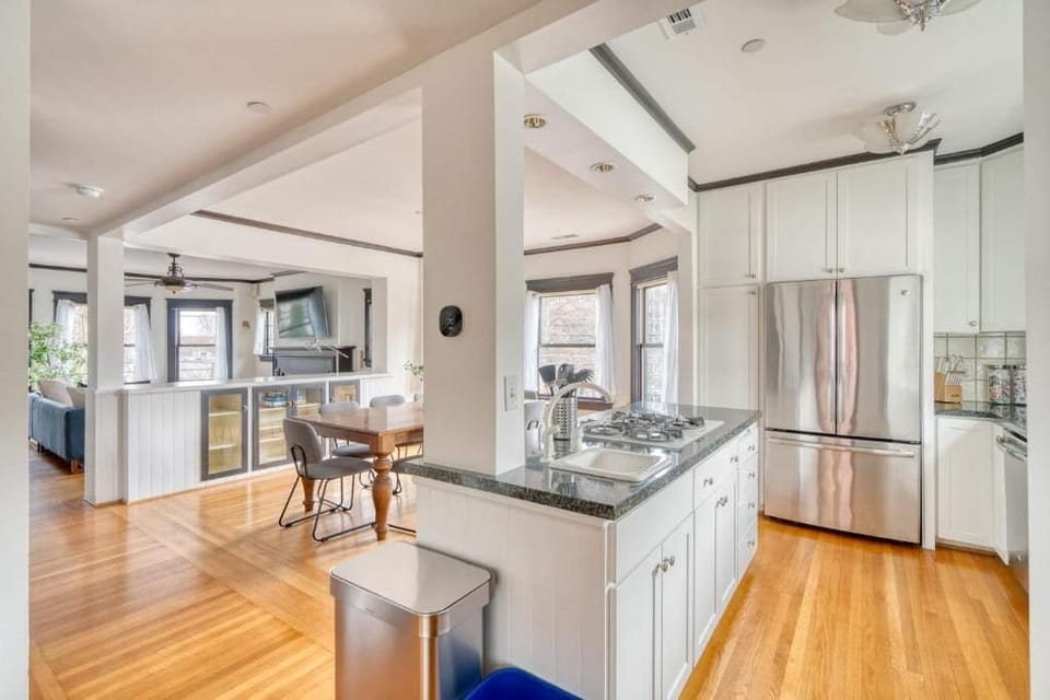 Family Apartment, Patio | Private kitchen | Fridge, cookware/dishes/utensils