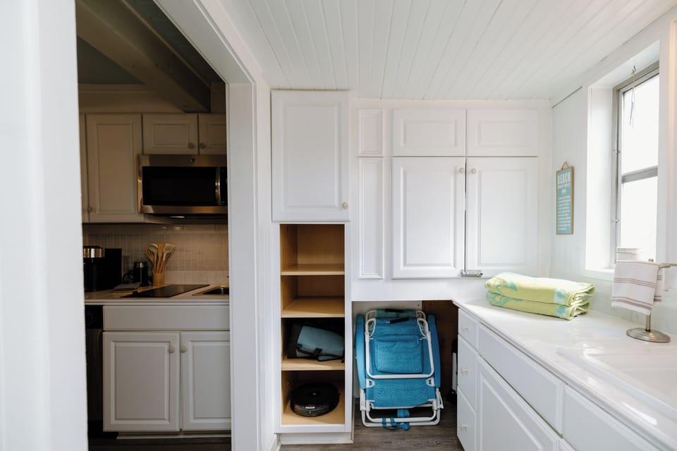 Guests have access to beach chairs, beach towels, and a cooler for effortless beach days at Wrightsville Beach.