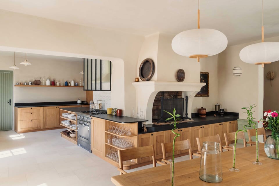 Villa | Private kitchen | Fridge, microwave, oven, stovetop