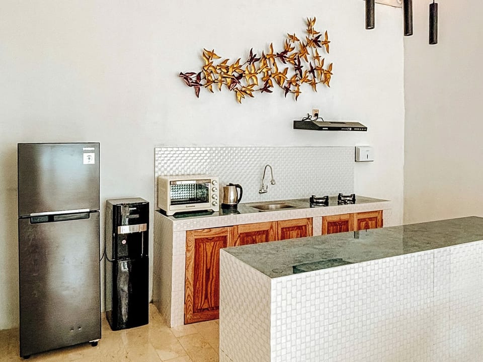 Two-Bedroom Villa with Private Pool | Private kitchen | Mini-fridge, microwave, oven, stovetop