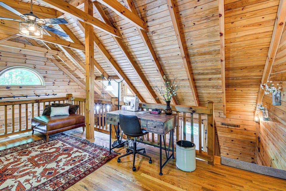 Loft | Twin Sleeper Sofa | Queen Air Mattress | Upper Level