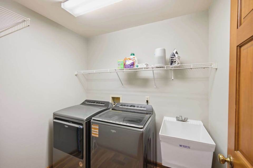 Pack light and stay fresh with private laundry in-home laundry