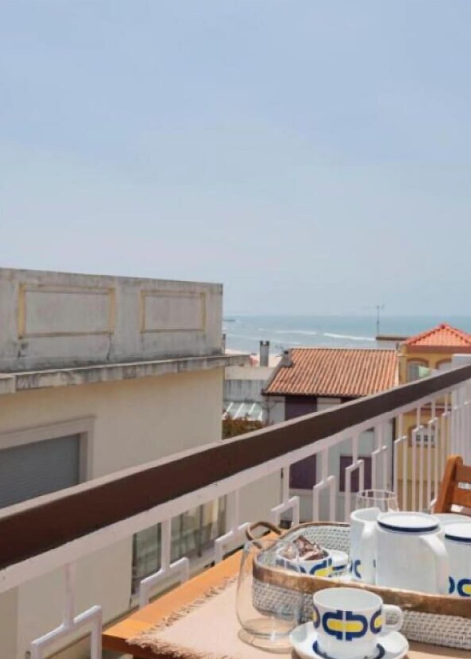 Enjoy morning coffee on the balcony with sea views