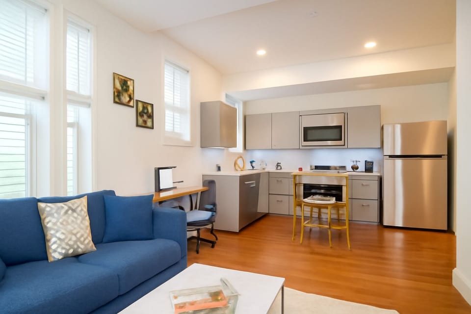 Bright and functional space ideal for home-cooked meals.