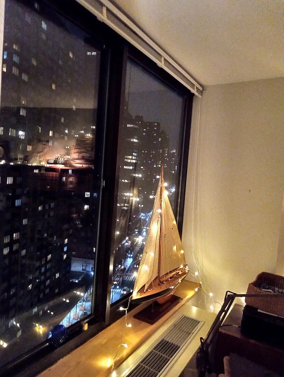 Uptown view from Library.