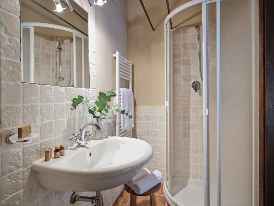 Room, 1 Queen Bed | Bathroom | Shower, hair dryer, towels, soap