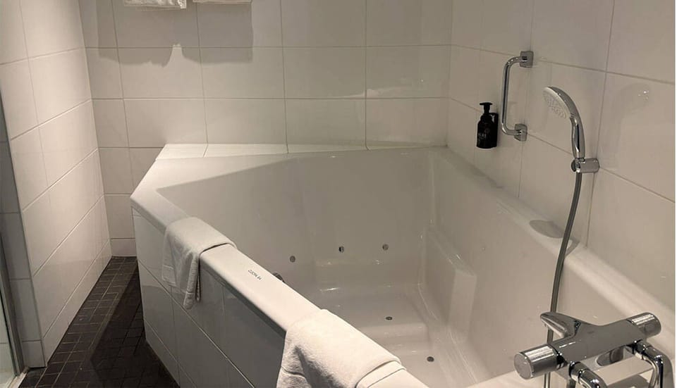 Soak in the jetted tub and melt away the day