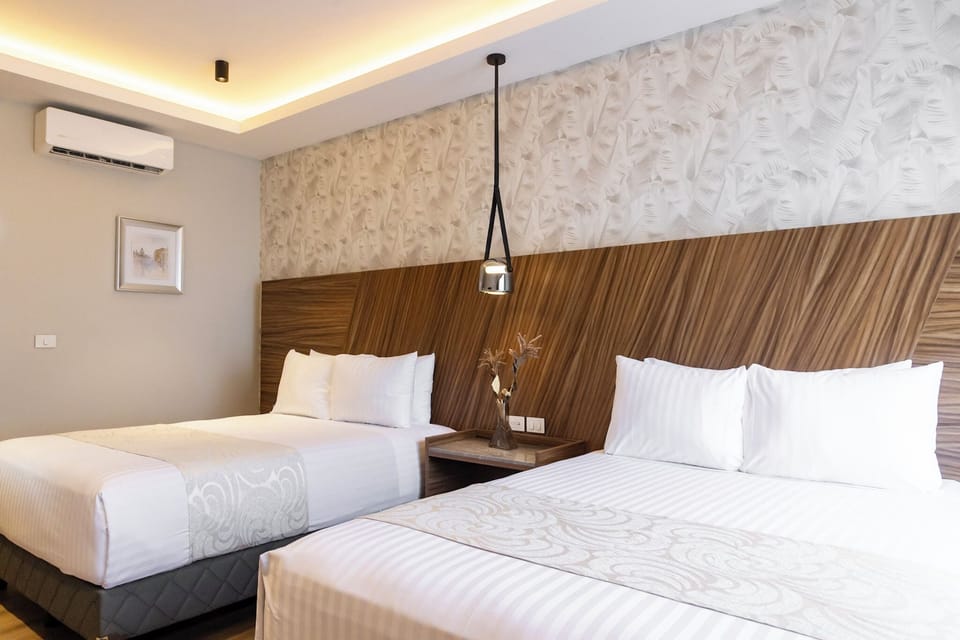 Family Double Room, Garden View | In-room safe, iron/ironing board