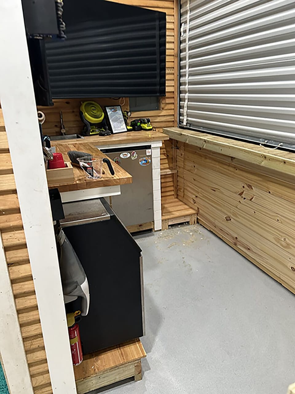 Outdoor mini fridge and Ice Maker