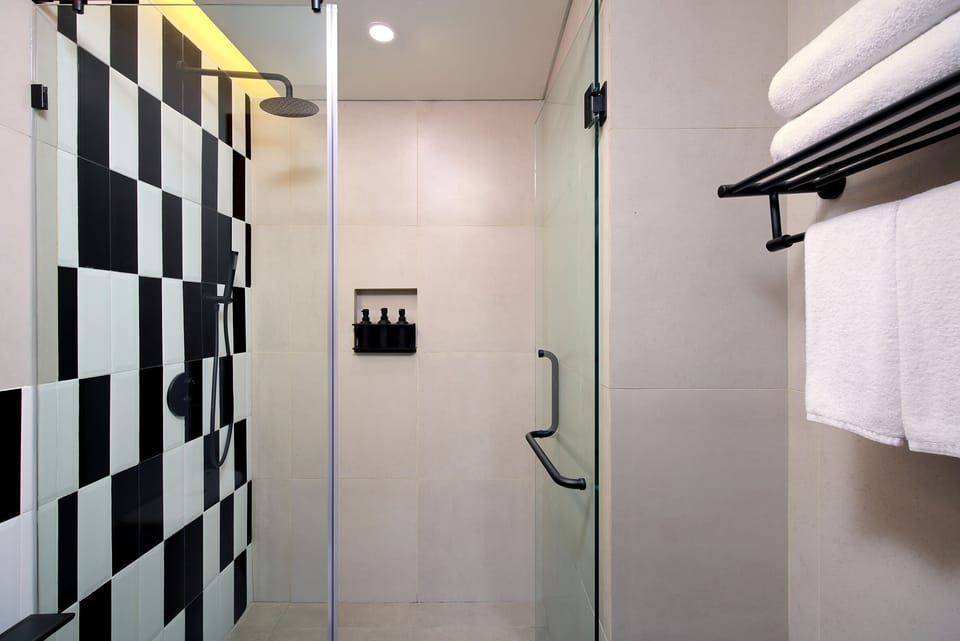 Eco-friendly toiletries, hair dryer (on request), slippers, towels