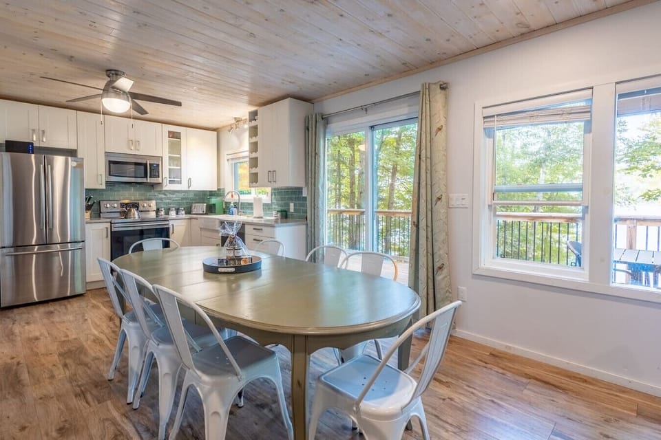 Spacious dining setup perfect for long meals and great conversation.