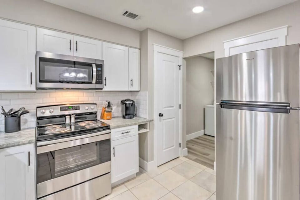 Cook with ease! This fully equipped kitchen has all the essentials for preparing your favorite meals.