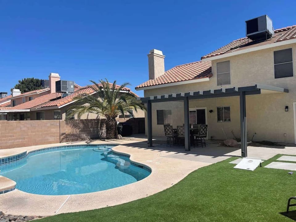 Our private outdoor pool is perfect for cooling off, especially during the warmer months. There is no heating option available.