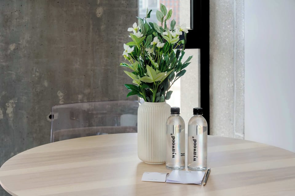 Elegant dining table detail with minimalist décor touches.