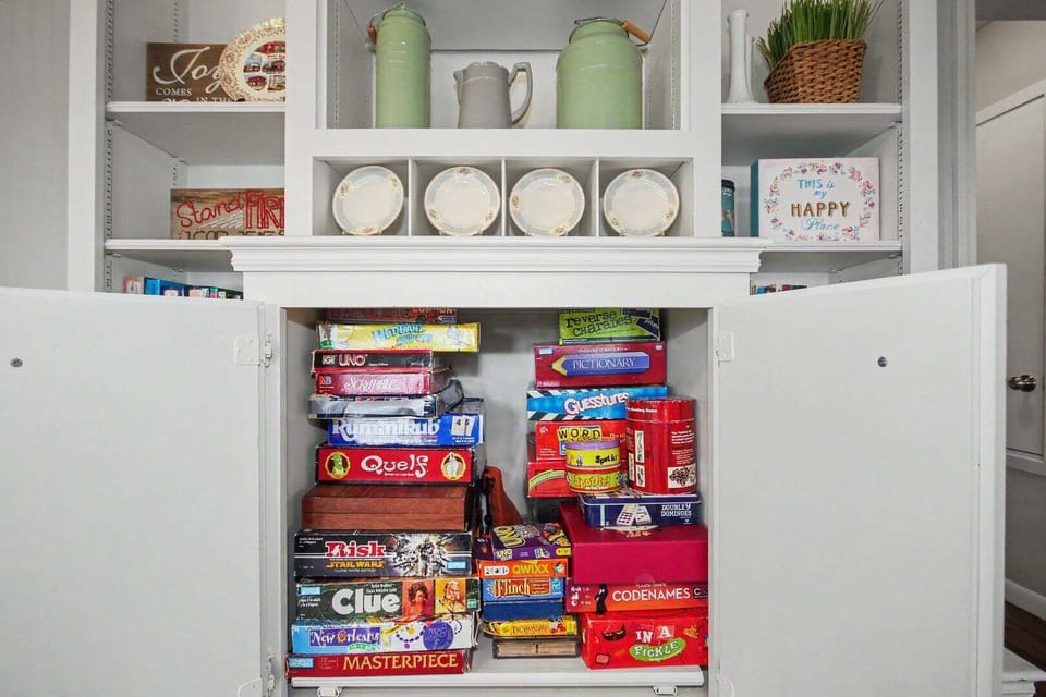 Plenty of games for hours of indoor fun