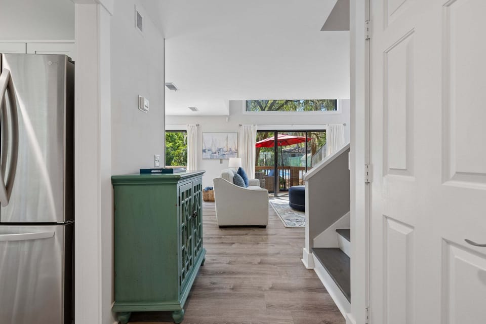 Venture towards the open concept living area!