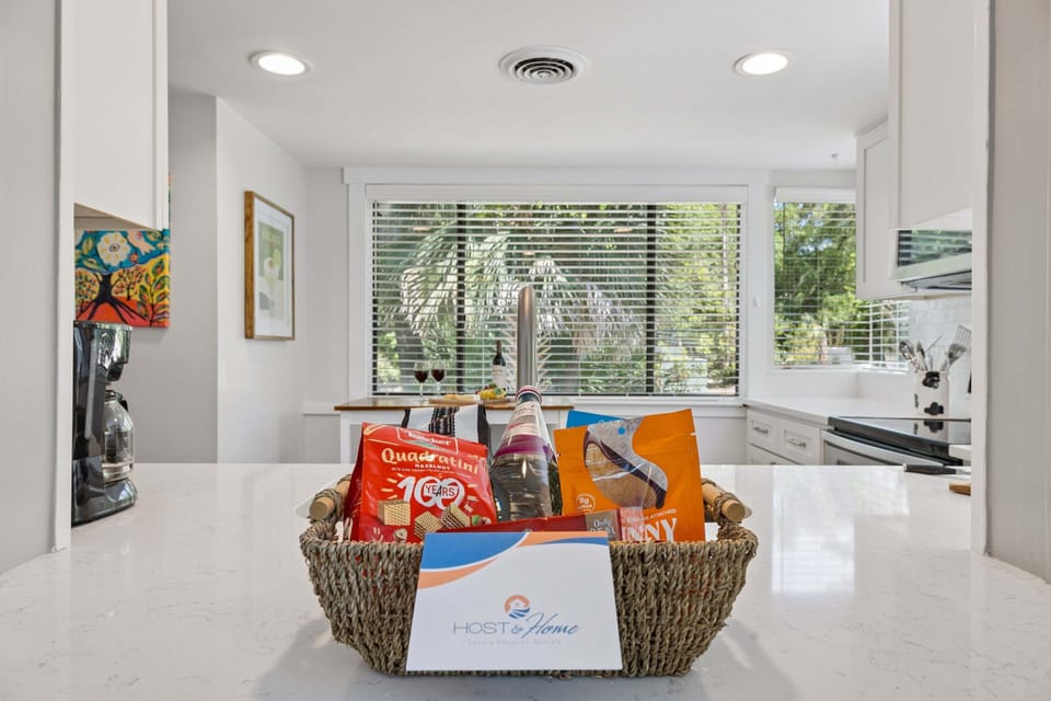 Enjoy a curated Welcome Basket Upon entry!