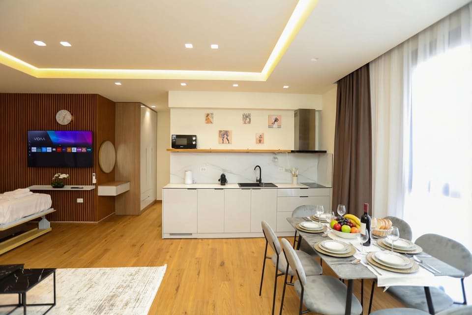 Kitchen and dining area
