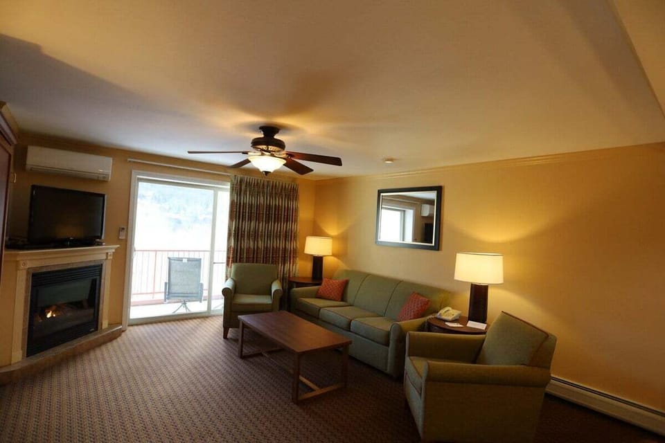 Living room with pull down murphy bed