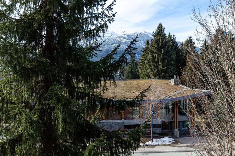 View from deck toward the Whistler Library