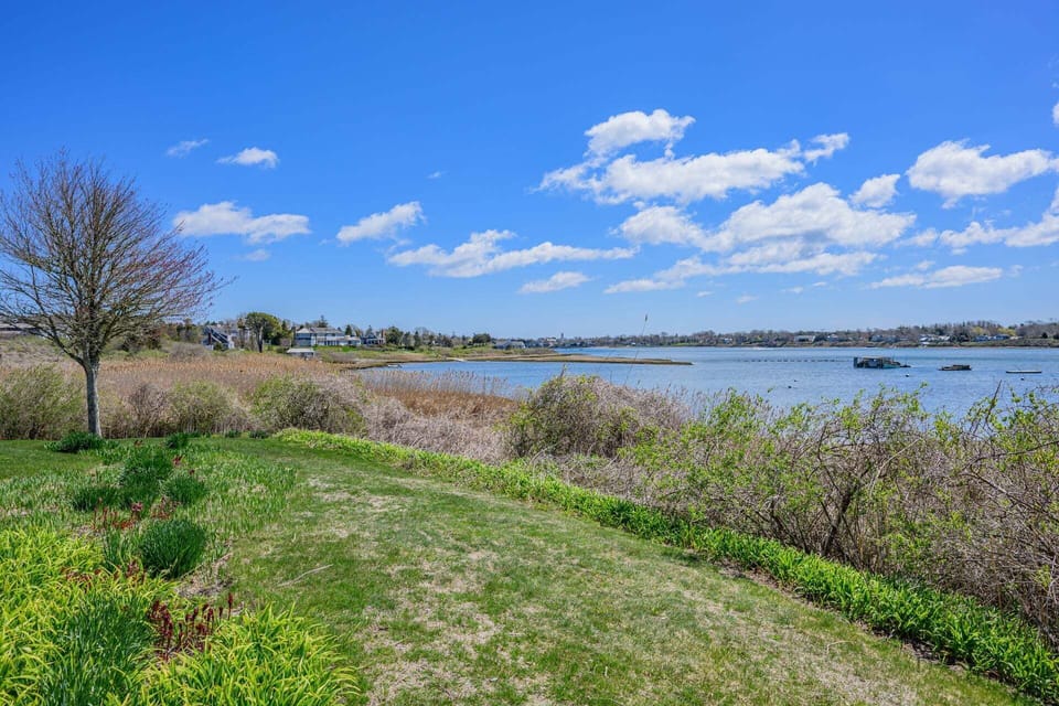 Backyard view of Oyster Pond