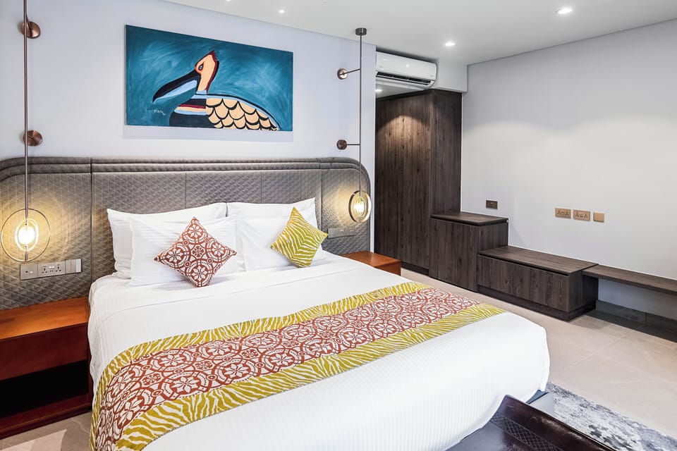 Deluxe Double Room, Balcony, Garden View | In-room safe, blackout drapes, iron/ironing board, WiFi (free)