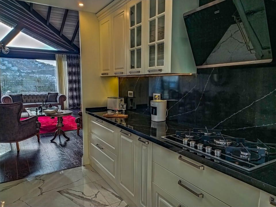 Deluxe Villa, Patio, Sea View | Private kitchen