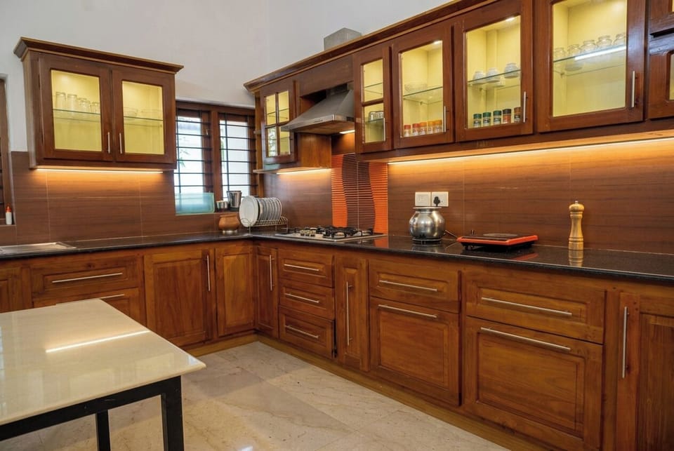 Luxury Villa, Garden View | Private kitchen