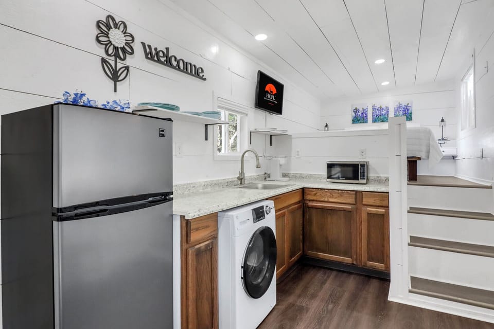Entrance into the kitchenette