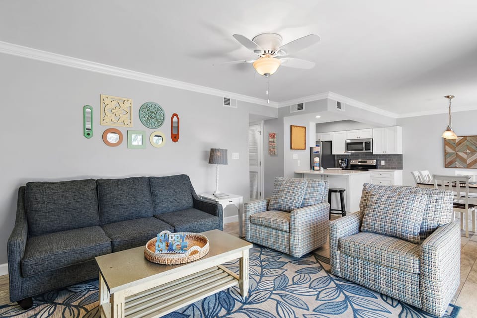 Comfortable living room seating