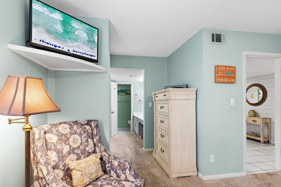Master bedroom to bathroom view